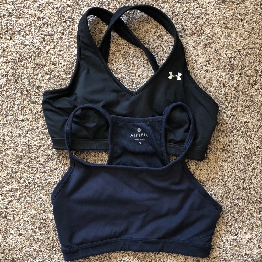 ATHLETA + UNDER ARMOR sports bra bundle